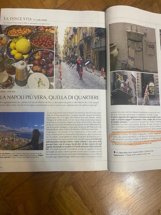 Apartamento Casa Gioia, Tra Palazzo Reale,Lungomare E Monte Echia Nápoles Exterior foto